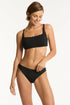 Sea Level Scalloped Square Neck Bralette